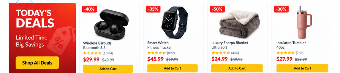 Today's Rakupos deals