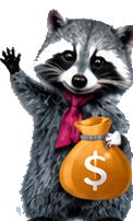 Rakupos raccoon