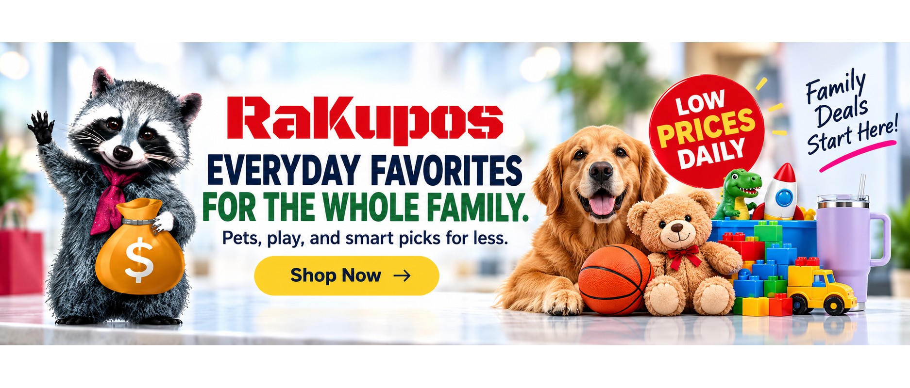 Rakupos everyday favorites for the whole family.