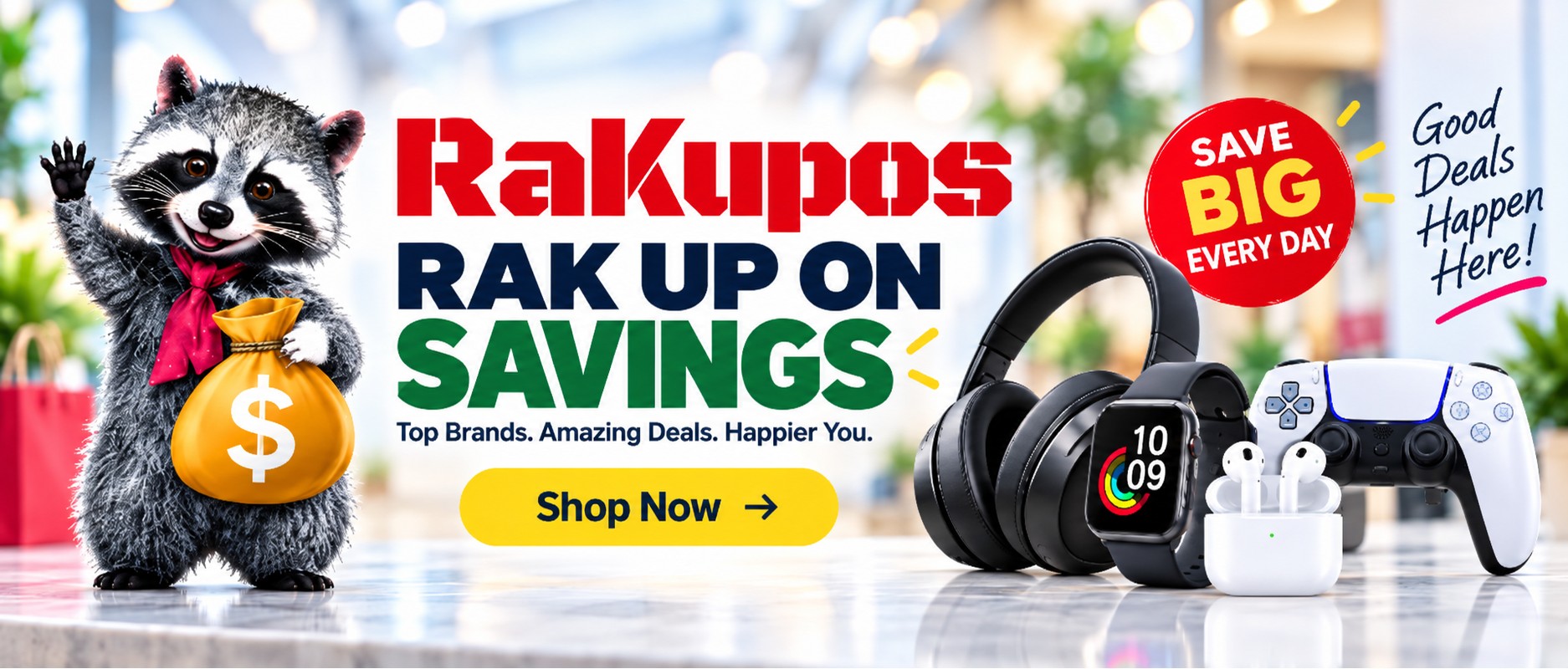 Rakupos. RAK UP ON SAVINGS.